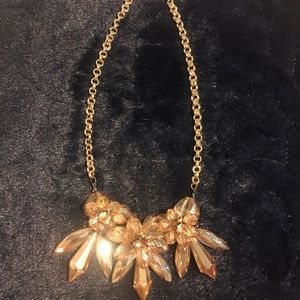 THE LIMITED Crystal Gold Sparkling Necklace